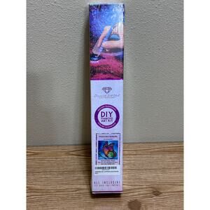 Diamond Art Club Watercolor Butterfly DIY Round Diamond Art Kit 13”x13” New